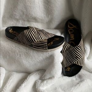 Sam Edelman Pony Hair Wide Strap Sandal